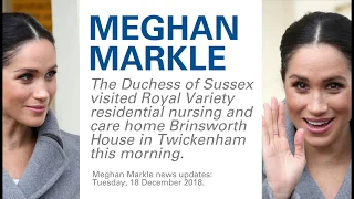 MEGHAN MARKLE - Visits Royal Variety Residential Care Home - 18 December 2018