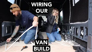Starting Electrical: Wiring Our Van Build | 2021 Ford Transit Van Conversion Ep. 9