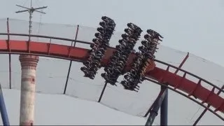 Diving Coaster Off Ride 1080P HD Happy Valley Shanghai