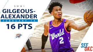 Shai Gilgeous-Alexander's Full Highlights: 16 PTS, 3 AST | 2020 NBA Rising Stars Game