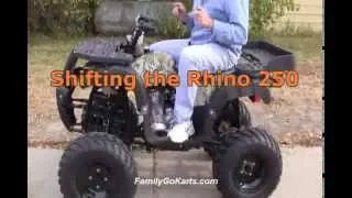 Shifting the Rhino 250 ATV