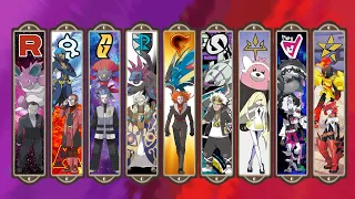 All Pokemon Villan Team/ Organization Boss Battle Theme's