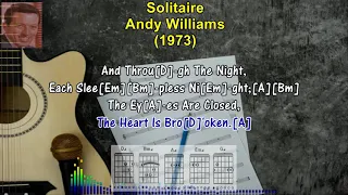 SOLITAIRE - Andy Williams (1973) (Karaoke Sing-A-Long Lyrics & Guitar Chords) #oldies  #oldschool