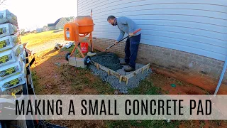 Making a Small Concrete Pad