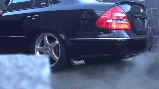 W211 Kaltstart E500 AMG exhaust brutal🔞💯🔚✔️