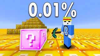 J'ai Survécu sur un Monde LUCKY BLOCK Superflat