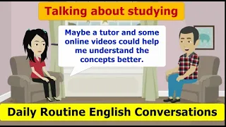 Everyday conversation to Improve Your English Speaking Skills fast ( Talking About Study )