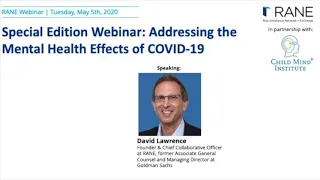 Addressing the Mental Health Effects of COVID 19 with Dr. Harold Koplewicz