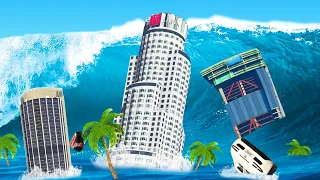 OVERLEEF De TSUNAMI In GTA 5!