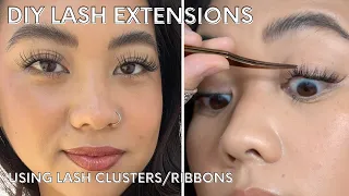 HOW TO: Apply Lash Clusters/Ribbons for DIY Lash Extensions | DEMO, TIPS, IN-DEPTH
