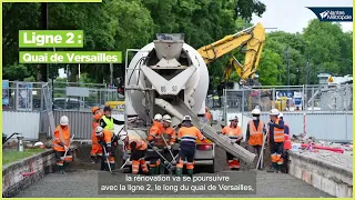 La rénovation des lignes du tramway en images