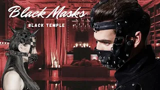 Alternative Masks for Punk Rock Gothic BDSM Men and Women - Black Temple