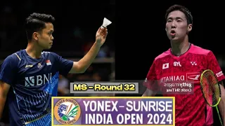 What a Comeback! Anthony Sinisuka Ginting vs Kanta Tsuneyama | R32 | Badminton India Open 2024