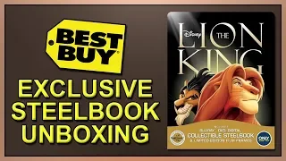 The Lion King (1994) Best Buy Exclusive Signature Collection Blu-ray SteelBook Unboxing