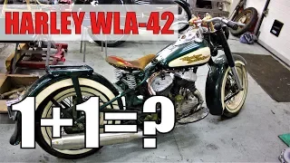 Harley Davidson WLA 42. Собираем один мотоцикл из двух!