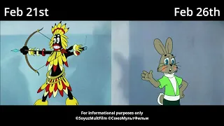 Atomic Heart - censored cartoon comparison ("Nu, pogodi!")