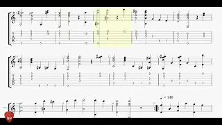 George Friedrick Handel - Sarabande Variée - Guitar Tab