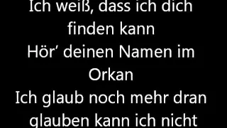 Tokio Hotel - Durch den Monsun LYRICS - ORGINAL SONG