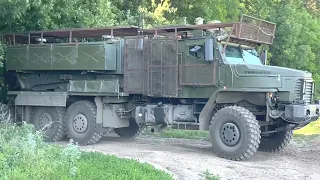 Operation of the TOS 2 “Tosochka” flamethrower machine in Ukraine