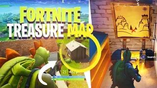 *NEW* SECRET TREASURE MAP IN SNOBBY SHORES! - Fortnite: Battle Royale