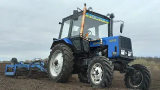 МТЗ-82 та саморобний Європак-3. Культивація під посів.