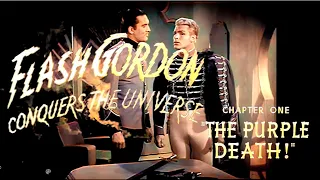 Flash Gordon Conquers The Universe. (1940) in Colour. Chapter 1 of 12 "The Purple Death!"