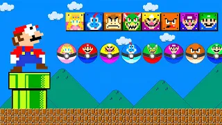 Super Mario Bros. but there are MORE Custom Pokemons All Characters!... | MARIO HP 2