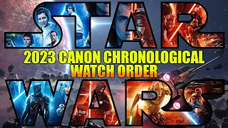 ALL STAR WARS CANON MOVIES, SHOWS, & VIDEO GAMES in Chronological Order! BEST Star Wars Watch Order!