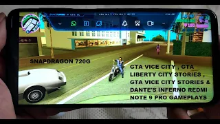 Redmi Note 9 Pro GTA Vice City , Vice City Stories , Liberty City Stories & Dante's Inferno Gameplay