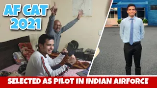 SELECTED AS FLYING OFFICER IN INDIAN AIRFORCE (FAMILY REACTION) | AFCAT - 2021 FINAL MERIT LIST |