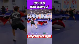 Pop Fly in Table Tennis! 🚀 #shorts #tabletennis