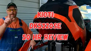 Kioti DK 5320SE cab tractor 50 hour reveiw/thoughts on pros and cons. Did I make the right decision?