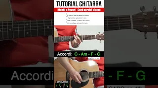 Ricchi e Poveri - Sarà perché ti amo - GUITAR TUTORIAL 🎸🎵 #shorts