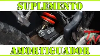 Suplemento AMORTIGUADOR subir o bajar altura MOTO 🔺🔻🛵