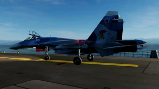 DCS World Су 33 Yellowcake ! Testing of landing on the deck  Желторотик ! Отработка посадки на палуб