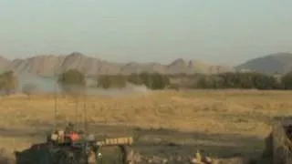 LAV3 DESTROYING TALIBAN FIRING POSITIONS IN AFGHANISTAN