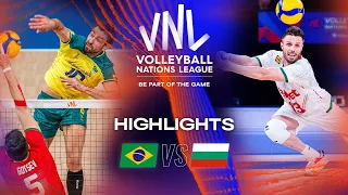 🇧🇷 BRA vs. 🇧🇬 BUL - Highlights Week 2 | Men's VNL 2023