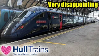 Very disappointing! Hull Trains First Class!