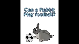 Can a bunny rabbit play football? #shorts #rabbit #bunny #animation