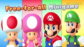 Mario Party 10 - Airship Central - Toad vs Toadette vs Mario vs Luigi (Very Hard)