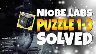 Solo Niobe Labs Puzzle - Unlocking the "Niobe's Torment" Mission (First 3 Steps SOLVED)