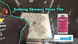 Setting tile in a shower | PLAN LEARN BUILD