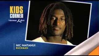 Hawaiian Kids Corner - Naitanui on benefits of playing footy as a kid