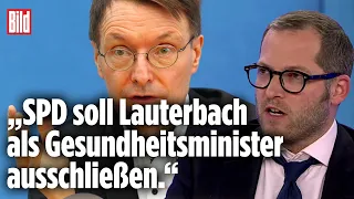BILD-Chef Julian Reichelt fordert „Pakt“: Lauterbach darf nicht Gesundheitsminister werden