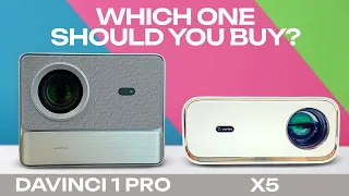 QUICK COMPARISON: Wanbo Davinci 1 Pro  VS   Wanbo X5  - BUDGET PROJECTORS #wanbo