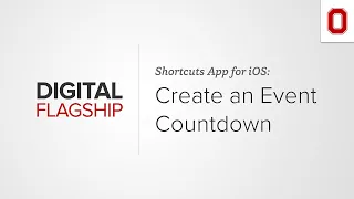 Create an Event Countdown with the Shortcuts App