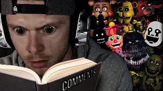 READING YOUR COMMENTS IN FNAF UCN VOICES! | Ultimate Custom Night