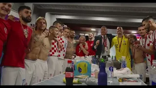 Croatia players sing emotional victory song after securing 3rd place | Croatia 2 - 1 Morocco