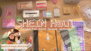 🪷Mini vlog🪷 | ASMR - Haul SHEIN papelería para mi anime journal ✨(no colaboración)