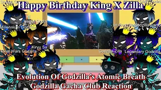 Evolution Of Godzilla’s Atomic Breath. Godzilla Gacha Club Reaction. Happy Birthday King X Zilla.